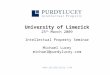 University of Limerick 25 th March 2009 Intellectual Property Seminar Michael Lucey michael@purdylucey.com 