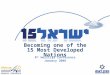 Becoming one of the 15 Most Developed Nations 8 th Herzliya Conference January 2008