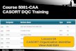 Course 5001-CAA CASORT DQC Training 5001-04-01© 2012 AVSOG, Inc. Lesson 04 CASORT Organization Identifier View-Add-Edit