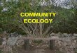 COMMUNITY ECOLOGY. YOU MUST KNOW… THE DIFFERENCE BETWEEN A FUNDAMENTAL NICHE AND A REALIZED NICHE THE ROLE OF COMPETITIVE EXCLUSION IN INTERSPECIFIC COMPETITION