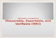 Indonesia’s perspective Measurable, Reportable, and Verifiable (MRV)