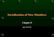 Socialization of New Members Chapter 8 (pp. 139-155)
