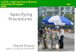 Cs205: engineering software university of virginia fall 2006 Specifying Procedures David Evans 