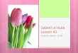 Sabeel ul Huda Lesson 43 Surah Al-e-Imran – 33-44