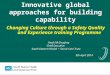 Innovative global approaches for building capability Changing Culture through a Safety Quality and Experience training Programme Hugh McCaughey Chief Executive