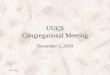 UUCS Congregational Meeting December 5, 2010 8/25/20141