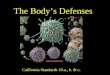 The Body’s Defenses California Standards 10.a., b. & c
