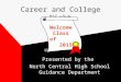 Career and College Night Presented by the North Central High School Guidance Department Welcome Class of 2015