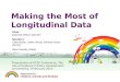 Making the Most of Longitudinal Data Chair: Deborah Wilson (DCSF) Speakers: Clare Baker, Helen Wood, Michael Greer (DCSF) Rémi Dewitte (Gide) Presentation