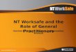 NT Worksafe and the Role of General Practitioners Northern Territory Workers Compensation Scheme