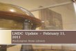 LMDC Update - February 11, 2011 Washington State Library