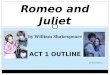 ACT 1 OUTLINE Romeo and Juliet by William Shakespeare By Erin Salona