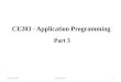 CE203 - Application Programming Autumn 2013CE203 Part 31 Part 3