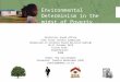Environmental Determinism in the midst of Poverty Statistics South Africa Free State Isibalo Symposium (Symposium on evidence based decision-making) 10-11