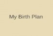 My Birth Plan. Where? Hospital Birthing Center Home