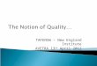 The Notion of Quality… TAFENSW – New England Institute AVETRA 13 th April 2012
