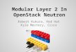 Modular Layer 2 In OpenStack Neutron Robert Kukura, Red Hat Kyle Mestery, Cisco