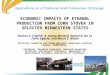 ECONOMIC IMPACTS OF ETHANOL PRODUCTION FROM CORN STOVER IN SELECTED MIDWESTERN STATES Burton C. English, R. Jamey Menard, Daniel G. De La Torre Ugarte,
