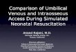 Comparison of Umbilical Venous and Intraosseous Access During Simulated Neonatal Resuscitation Anand Rajani, M.D. Perinatal Medical Group, Inc. Fresno,