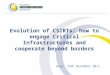Evolution of CSIRTs: how to engage Critical Infrastructures and cooperate beyond borders Giza, 19th December 2011