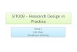 SIT008 – Research Design in Practice Week 4 Luke Sloan Sampling & Selecting Week 4 Luke Sloan Sampling & Selecting
