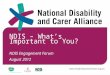 NDIS – What’s Important to You? NDIS Engagement Forum August 2012