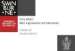 COS 80011 Web Application Architectures Lecture 10 Access Control