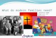 What do modern families need? Jonathan Kemp Anglican YCF Ministry