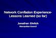 Network Conflation Experience- Lessons Learned (so far) Jonathan Ehrlich Metropolitan Council