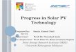 Prepared by: Samia Ahmed Nadi P67778 Supervisor: Prof. Dr. Nowshad Amin Co- Supervisor: Prof. Dato Dr. Kamruzzaman Sopian Solar Energy Research Institute