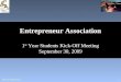 1 UCLA Anderson Entrepreneur Association 1 st Year Students Kick-Off Meeting September 30, 2009