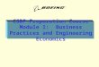 CSDP Preparation Course Module I: Business Practices and Engineering Economics