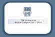 DX University Bryce Canyon, UT – 2012. DX University – Visalia 2012 2 DXU – Bryce Canyon, UT 2012 Calling & Getting in the Log Wayne Mills N7NG