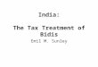 India: The Tax Treatment of Bidis Emil M. Sunley