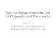 Nanotechnology: Emerging Tool for Diagnostics and Therapeutics Jan. 2013 Major Points from Appl Biochem Biotechnol (2011) 165:1178–1187