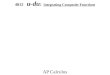 4012 u-du : Integrating Composite Functions AP Calculus