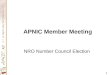 1 APNIC Member Meeting NRO Number Council Election