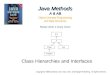 Class Hierarchies and Interfaces Java Methods A & AB Object-Oriented Programming and Data Structures Maria Litvin ● Gary Litvin Copyright © 2006 by Maria