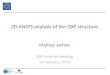 2D ANSYS analysis of the QXF structure Mariusz Juchno QXF internal meeting 19 February, 2013