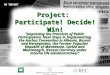 Project: Participate! Decide! Win! “Improving the Practices of Public Participation: Next Steps in Implementing the Aarhus Convention in Albania, Bosnia