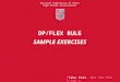 Take Part. Get Set For Life.™ National Federation of State High School Associations DP/FLEX RULE SAMPLE EXERCISES