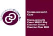 Commonwealth Care Commonwealth Care / MMCO Key Contract Terms – Contract Year 2009