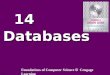 14.1 14 Databases Foundations of Computer Science  Cengage Learning