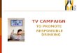 TV CAMPAIGN TO PROMOTE RESPONSIBLE DRINKING. Background  Website   launched in January 2008 to