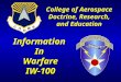 InformationInWarfareIW-100 College of Aerospace Doctrine, Research, and Education