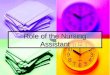 Role of the Nursing Assistant. Interdisciplinary Health Care Team Includes: Includes: Patient, family members, physician, nursing team, & specialists