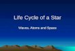 Life Cycle of a Star Waves, Atoms and Space. Stage 1 Protostars