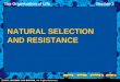 The Organization of LifeSection 2 NATURAL SELECTION AND RESISTANCE