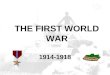 THE FIRST WORLD WAR 1914-1918. CAUSES OF THE WAR Historians have traditionally cited four long-term causes of the First World War  M ILITARISM – The
