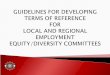 To facilitate the implementation of employment equity and the communication to employees of matters relating to employment equity and diversity